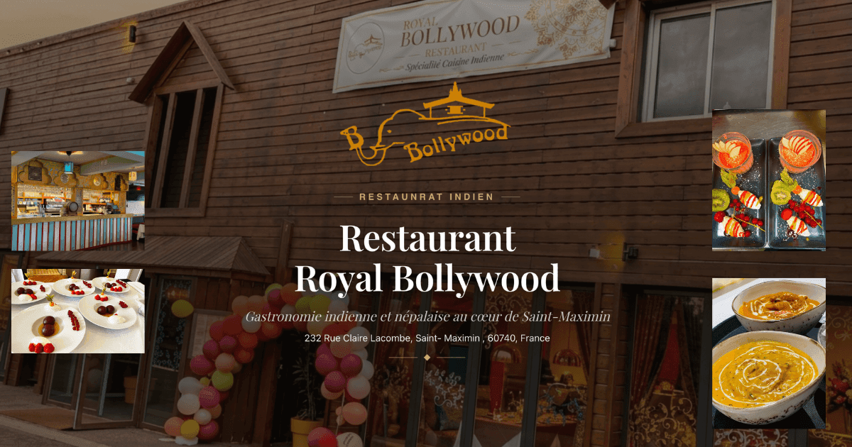 Site web moderne et expérience de commande digitale pour Royal Bollywood
